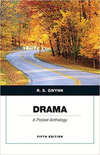 drama a pocket anthology 5th edition r. s. gwynn 0134089618, 978-0134089614
