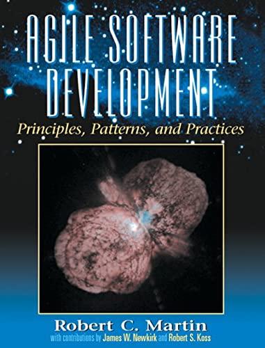 agile software development principles patterns and practices 1st edition robert martin 0135974445,