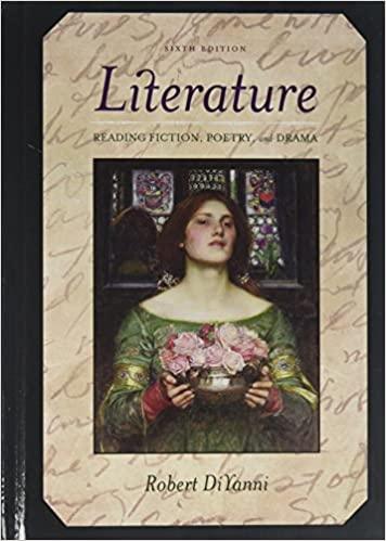 literature reading fiction poetry and drama 6th edition robert diyanni 0077293746, 978-0077293741