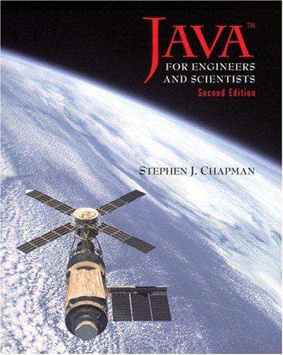 java for engineers and scientists 2nd edition stephen j. chapman 0130335207, 9780130335203