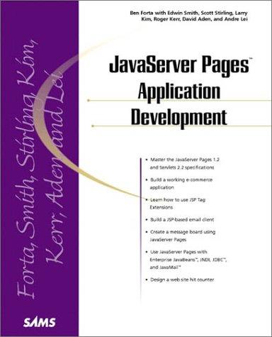 java server pages application development 1st edition scott m. stirling, andre lei, ben forta, edwin smith,