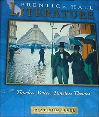 timeless voices timeless themes platinum level 7th edition prentice hall literature timeless voices