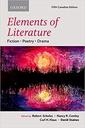 elements of literature 5th canadian edition robert scholes 0199014892, 978-0199014897