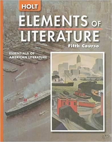 elements of literature 1st edition rinehart and winston holt 0030683785, 978-0030683787