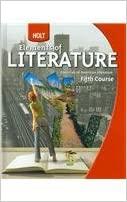 holt elements of literature 1st edition rinehart and winston holt 0030368812, 978-0030368813