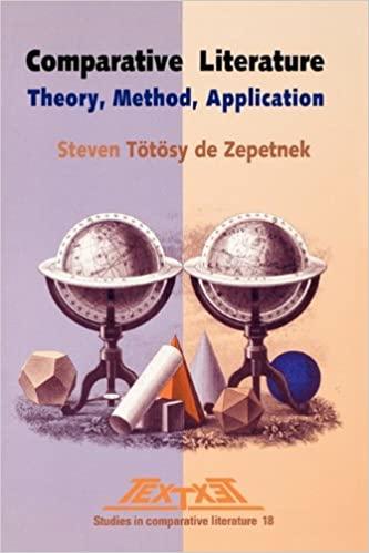 comparative literature theory method application rodopi bv editions steven totosy de zepetnek 9042005343,
