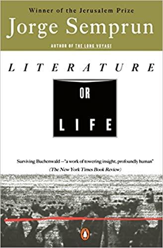 literature or life 1st edition jorge semprun, linda coverdale 0140266240, 978-0140266245