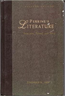 perrine's literature structure sound and sense 7th edition thomas r. arp 0155038222, 978-0155038226