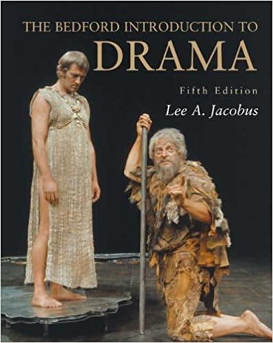 the bedford introduction to drama 5th edition lee a. jacobus 0312445768, 978-0312445768