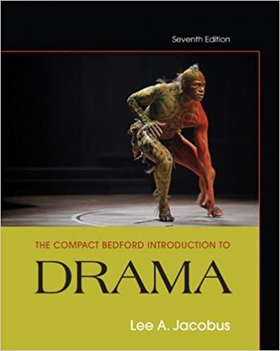 the compact bedford introduction to drama 7th edition lee a. jacobus 145760633x, 978-1457606335