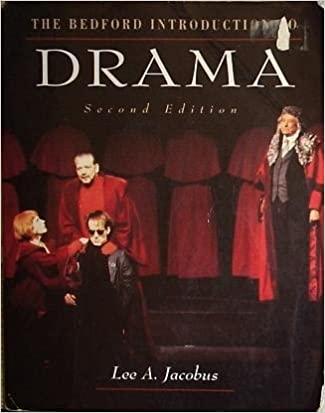 the bedford introduction to drama 2nd edition lee a. jacobus 0312066554, 978-0312066550