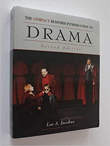 the compact bedford introduction to drama 2nd edition lee a. jacobus 0312134002, 978-0312134006