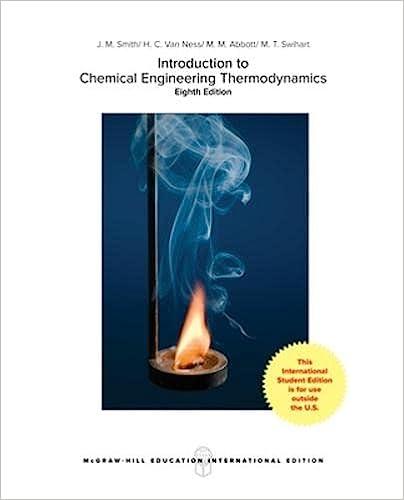introduction to chemical engineering thermodynamics 8th international edition j.m. smith, hendrick c. van