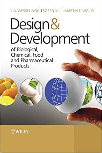 design & development of biological chemical food and pharmaceutical products 1st edition johannes a.