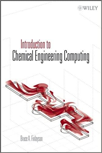 introduction to chemical engineering computing 1st edition bruce a. finlayson 0123747600, 978-0123747600