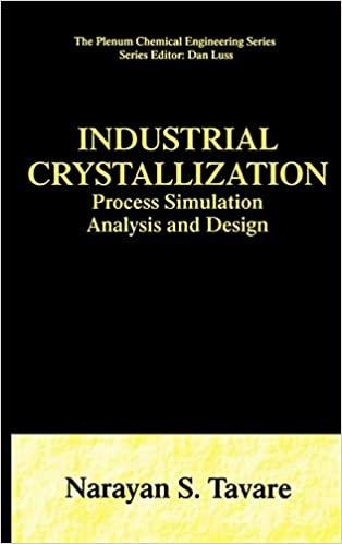 industrial crystallization process simulation analysis and design 1st edition narayan s tavare 0306448610,