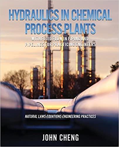 hydraulics in chemical process plants 1st edition john cheng 154560634x, 978-1545606346