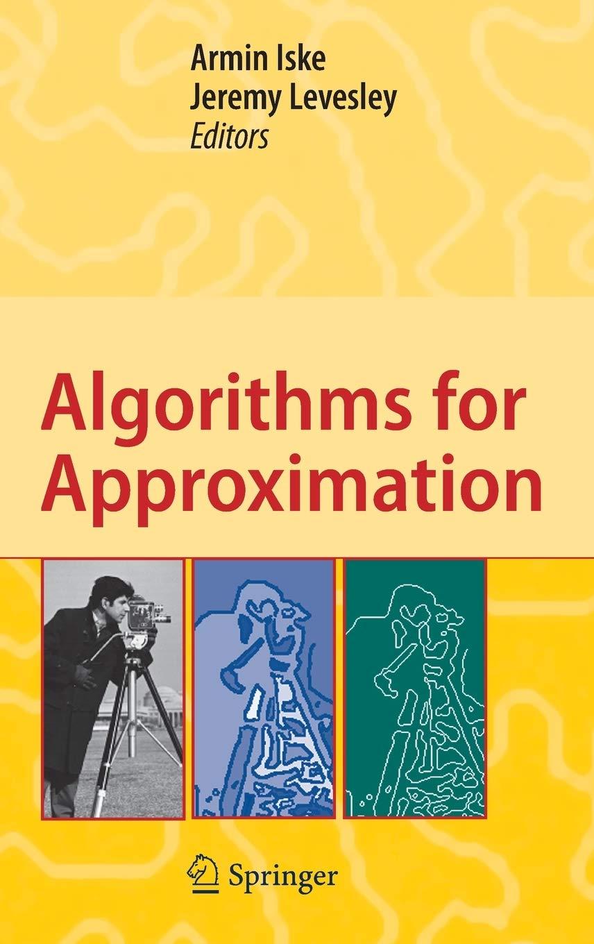 algorithms for approximation 2007th edition armin iske, jeremy levesley 3540332839, 9783540332831