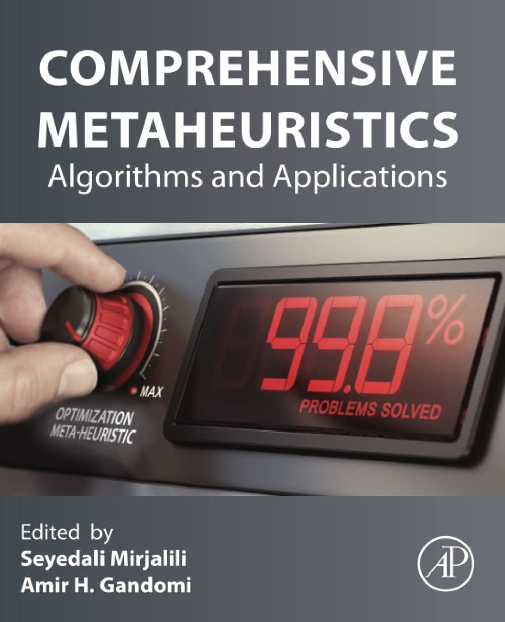 comprehensive metaheuristics algorithms and applications 1st edition seyedali ali mirjalil, amir hossein