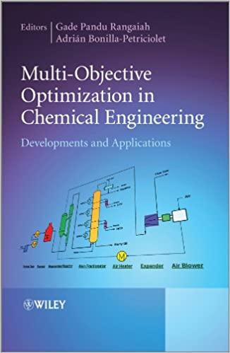 multi objective optimization in chemical engineering developments and applications 1st edition gade pandu
