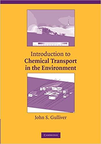 introduction to chemical transport in the environment 1st edition john s. gulliver 1107405505, 978-1107405509