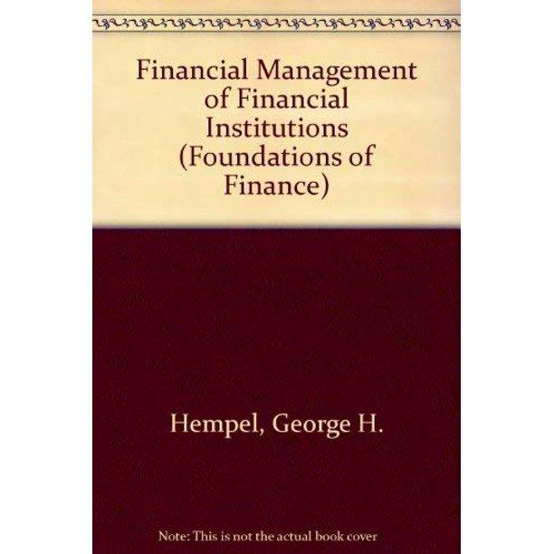 Financial Management Of Financial Institutions