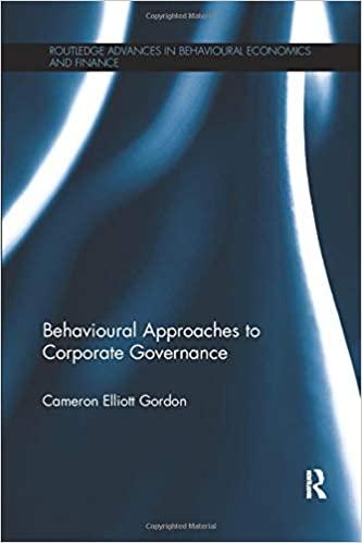 behavioural approaches to corporate governance 1st edition cameron elliott gordon 1138611395, 978-1138611399
