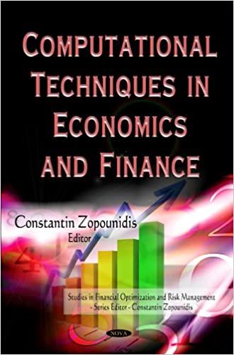 computational techniques in economics and finance 1st edition constantin zopounidis 1613245580, 978-1613245583