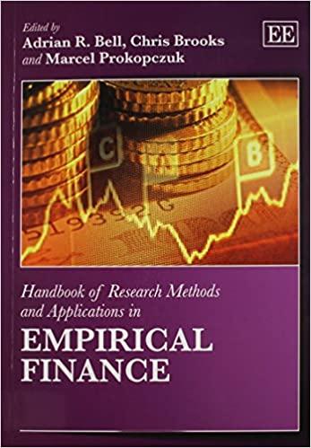 handbook of research methods and applications in empirical finance 1st edition adrian r. bell, chris brooks,