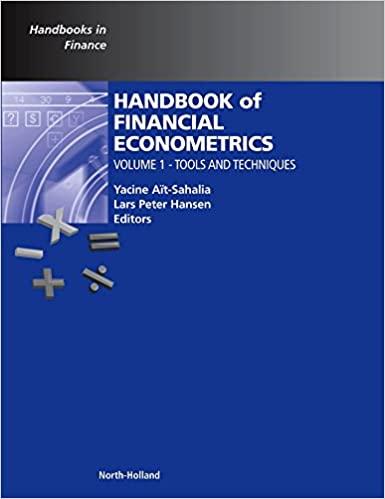 handbook of financial econometrics 1st edition yacine ait-sahalia, lars peter hansen 044450897x,