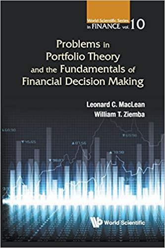 problems in portfolio theory and the fundamentals of financial decision making 1st edition leonard c maclean,
