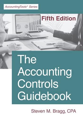 the accounting controls guidebook 5th edition steven m. bragg 1642210676, 978-1642210675