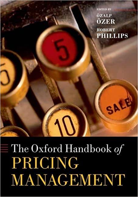 the oxford handbook of pricing management 1st edition ozalp ozer, robert phillips 0199543178, 978-0199543175