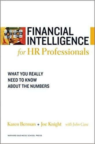 financial intelligence for hr professionals 1st edition karen berman, joe knight, john case 1422119130,