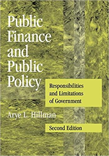 public finance and public policy 2nd edition arye l. hillman 0521738059, 978-0521738057
