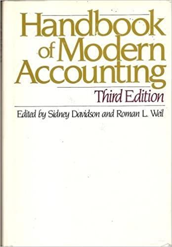handbook of modern accounting 3rd edition sidney davidson, roman weil 0070154929, 978-0070154926
