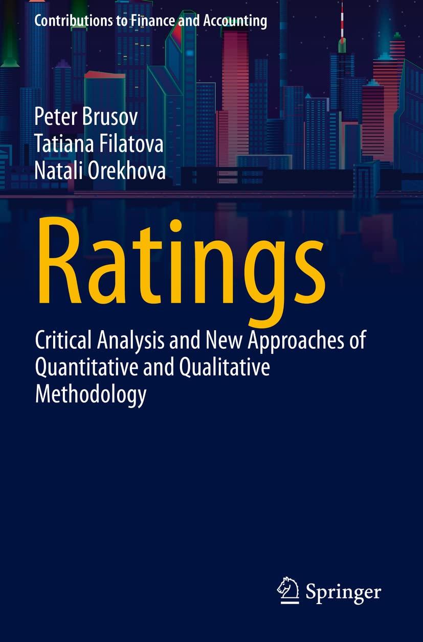 ratings critical analysis and new approaches of quantitative and qualitative methodology 1st edition peter