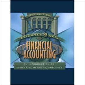 financial accounting an introduction to concepts methods and uses 1st edition sidney davidson, clyde p.
