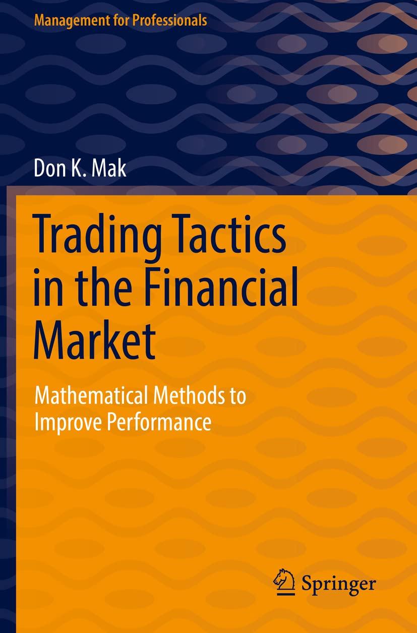trading tactics in the financial market 1st edition don k. mak 3030706249, 978-3030706241