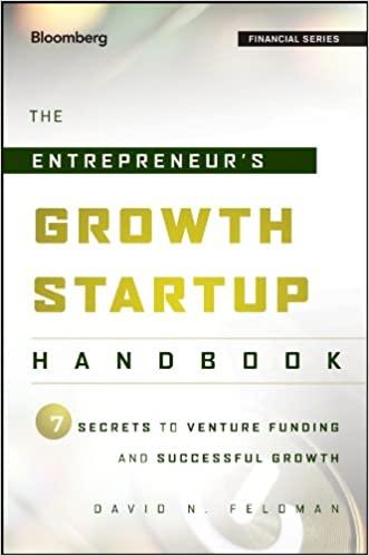 the entrepreneur's growth startup handbook 7 secrets to venture funding and successful growth 1st edition