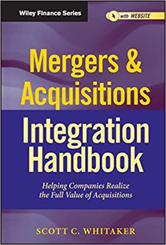 mergers and acquisitions integration handbook 1st edition scott c. whitaker 111800437x, 978-1118004371