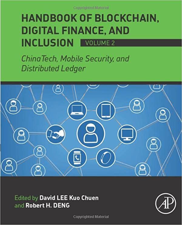 handbook of blockchain digital finance and inclusion 1st edition david lee, robert h. deng 012812282x,