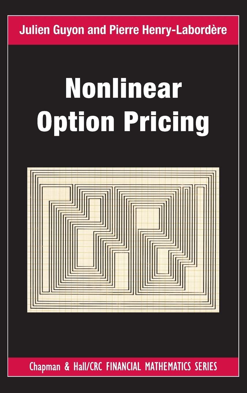 nonlinear option pricing 1st edition julien guyon, pierre henry-labordere 1466570334, 978-1466570337