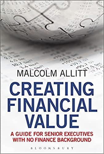 creating financial value a guide for senior executives with no finance background 1st edition malcolm allitt