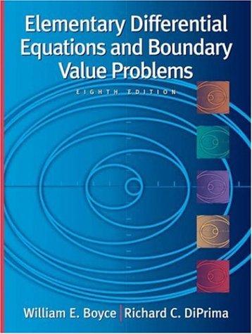 elementary differential equations and boundary value problems 8th edition william e boyce, richard c diprima