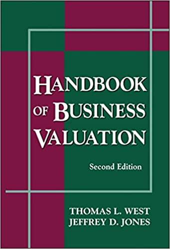 handbook of business valuation 2nd edition thomas l. west, jeffrey d. jones 0471297879, 978-0471297871