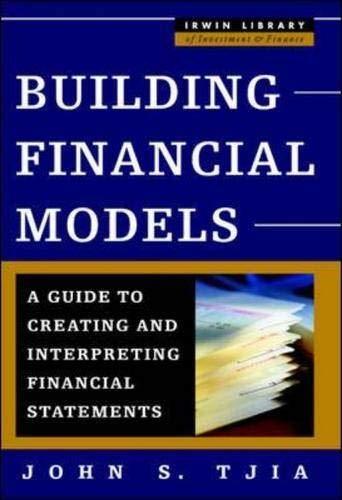 building financial models 1st edition john tjia 0071402101, 978-0071402101