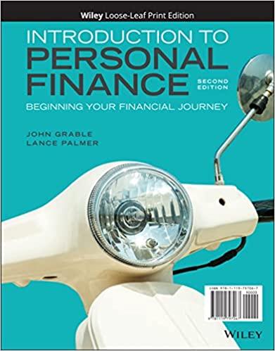 introduction to personal finance beginning your financial journey 2nd edition lance palmer, john e. grable