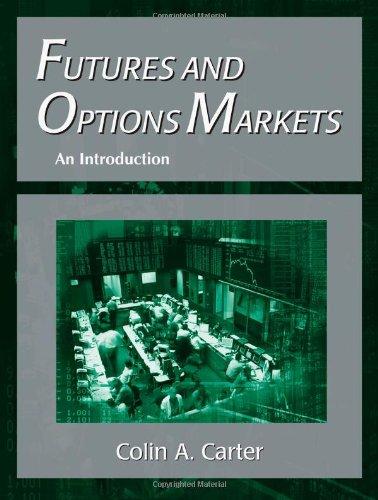futures and options markets an introduction 1st edition colin andre carter 1577665538, 978-1577665533