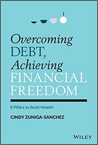overcoming debt achieving financial freedom 1st edition cindy zuniga-sanchez 1119902320, 978-1119902324